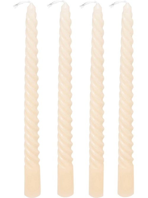 Lot de 4 bougie-bâtons TWIST MANY - Kiabi