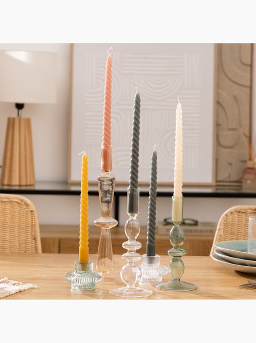 Lot de 4 bougie-bâtons TWIST MANY - Kiabi Lot de 4 bougie-bâtons TWIST MANY - Kiabi