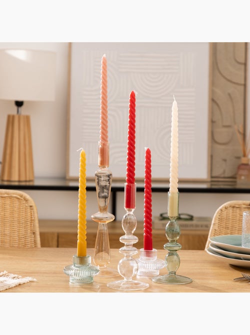 Lot de 4 bougie-bâtons TWIST MANY - Kiabi Lot de 4 bougie-bâtons TWIST MANY - Kiabi