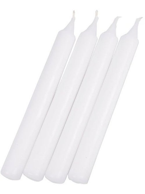 Lot de 4 bougies chandelier rouge - Kiabi