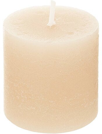 Lot de 4 bougies rustique olia
