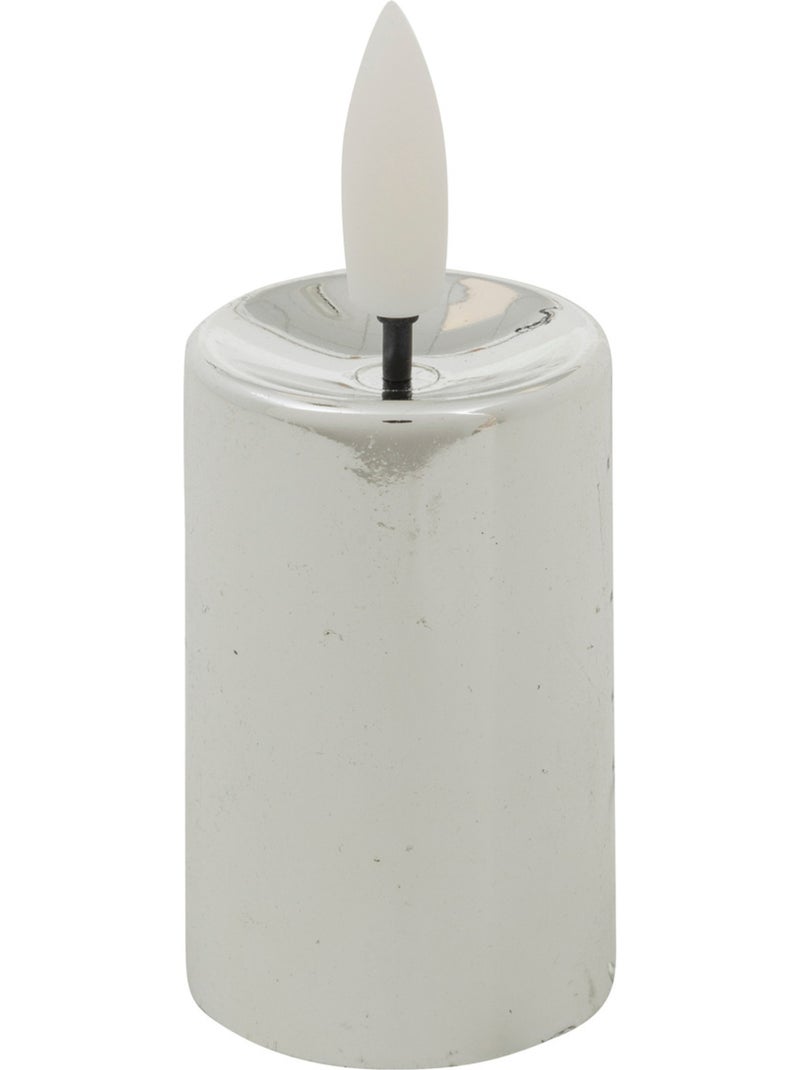 Lot de 4 bougies LED votives métal argent Argent - Kiabi