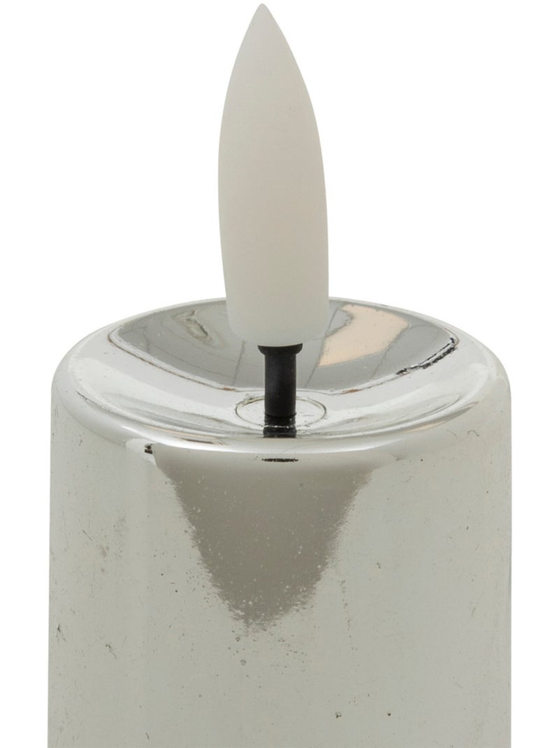 Lot de 4 bougies LED votives métal argent Argent - Kiabi