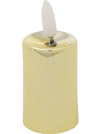 Lot de 4 bougies LED votives métal rouge
