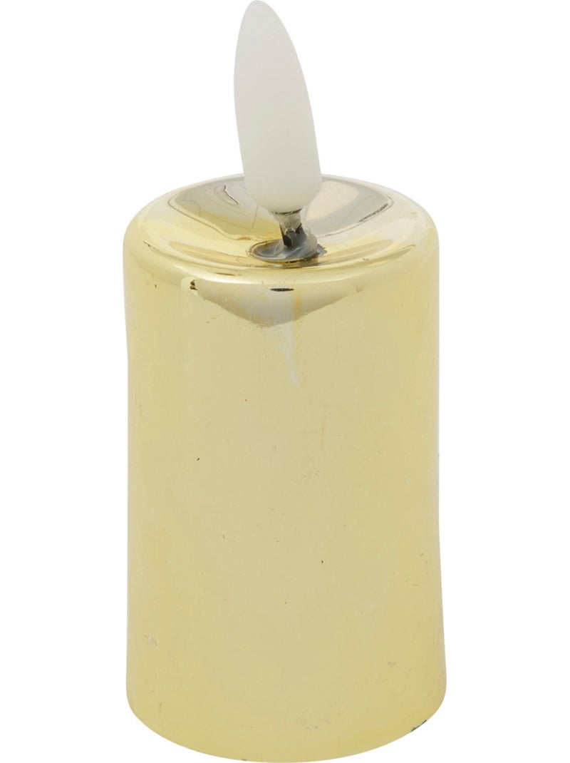 Lot de 4 bougies LED votives métal doré Doré - Kiabi