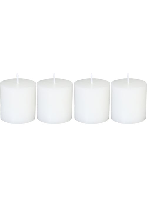Lot de 4 bougies rustique OLIA - Kiabi