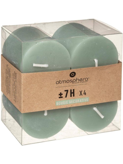 Lot de 4 bougies rustique olia - Kiabi