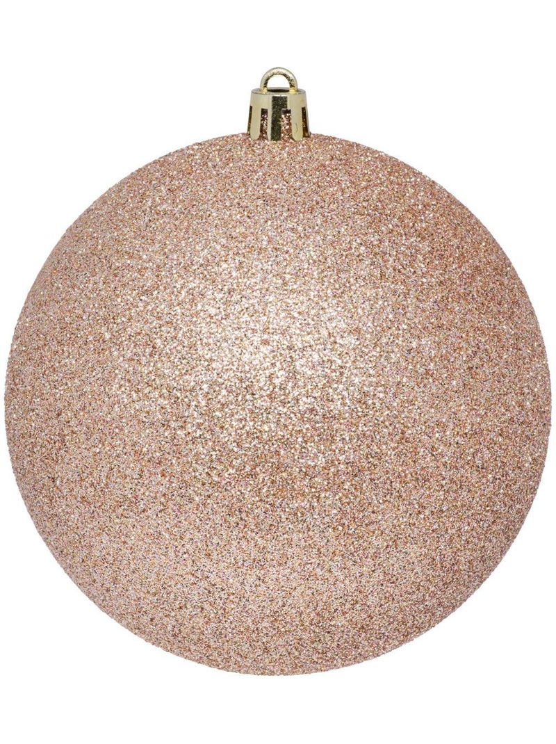 Lot de 4 boules de noël d.10 cm svea Beige - Kiabi