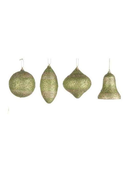Lot de 4 boules de noel pailettes - Kiabi