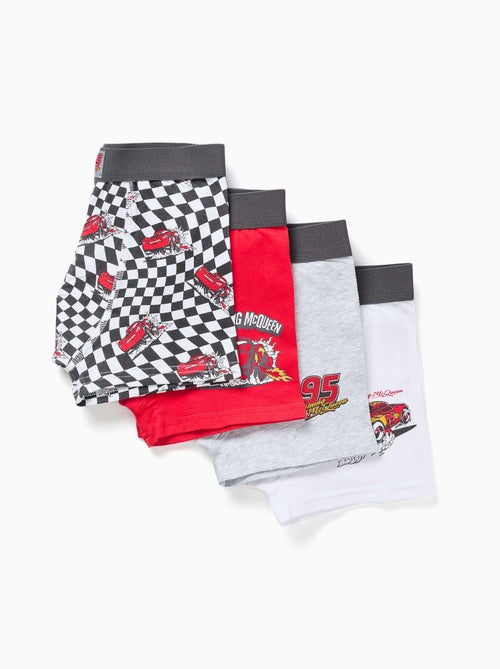 Lot de 4 boxers à imprimés flash mcqueen - Kiabi Lot de 4 boxers à imprimés flash mcqueen - Kiabi
