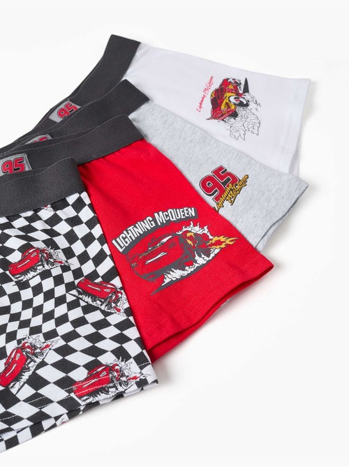 Lot de 4 boxers à imprimés flash mcqueen - Kiabi Lot de 4 boxers à imprimés flash mcqueen - Kiabi