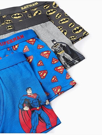 Lot de 4 boxers à imprimés justice league