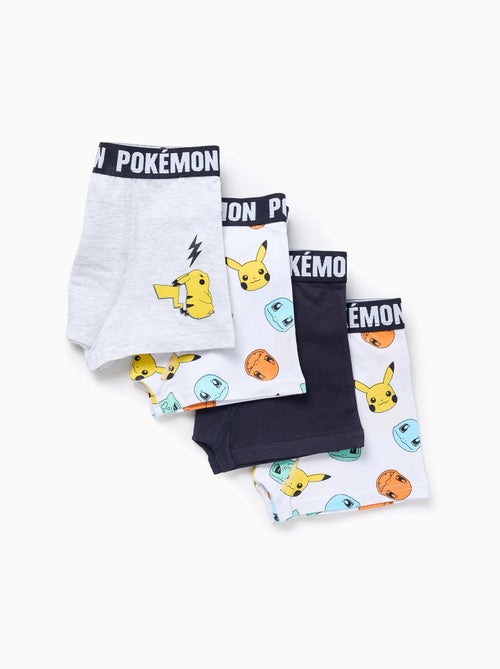 Lot de 4 boxers à imprimés Pokémon - Kiabi