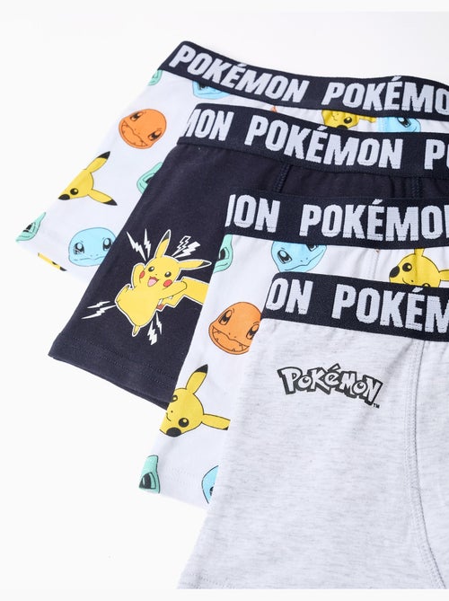 Lot de 4 boxers à imprimés Pokémon - Kiabi