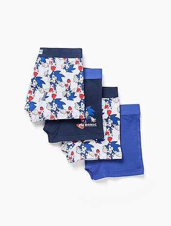 Lot de 4 boxers à imprimés Sonic
