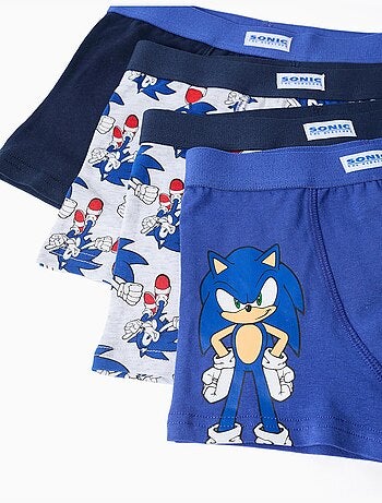 Lot de 4 boxers à imprimés Sonic
