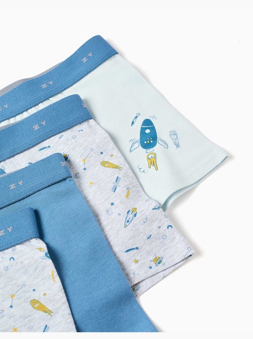 Lot de 4 boxers avec imprimés espace - Kiabi Lot de 4 boxers avec imprimés espace - Kiabi
