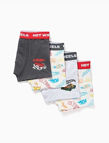 Lot de 4 boxers avec imprimés hot wheels