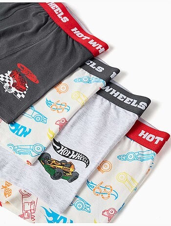 Lot de 4 boxers avec imprimés hot wheels