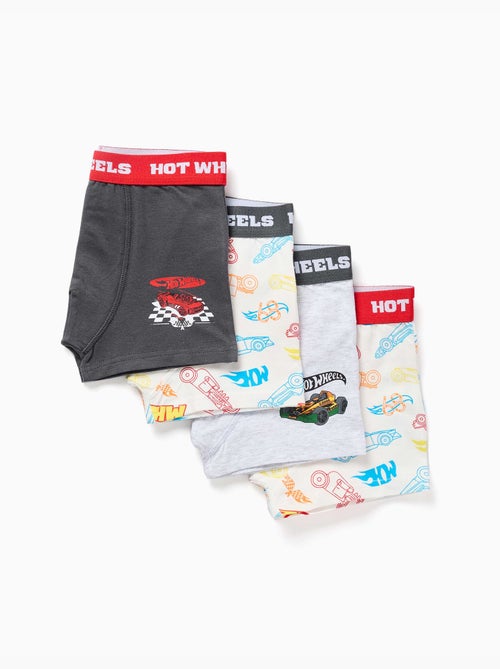 Lot de 4 boxers avec imprimés hot wheels - Kiabi Lot de 4 boxers avec imprimés hot wheels - Kiabi