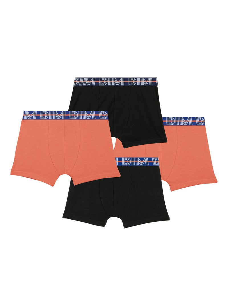 Lot de 4 Boxers Coton Ecodim Multicolore - Kiabi