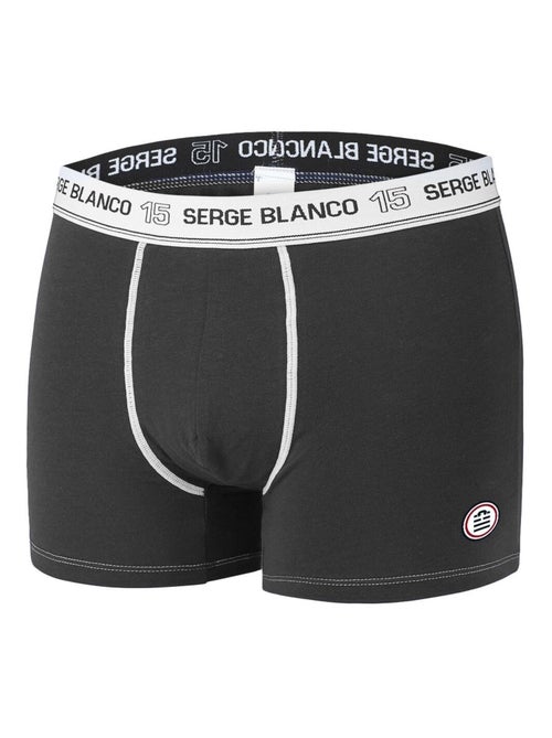 Lot de 4 Boxers coton homme avec surpiqûres Class Serge Blanco - Kiabi Lot de 4 Boxers coton homme avec surpiqûres Class Serge Blanco - Kiabi