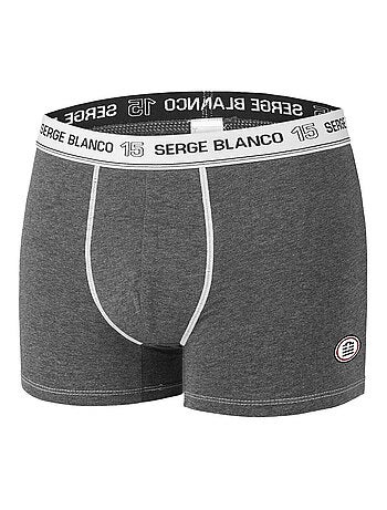 Lot de 4 Boxers coton homme avec surpiqûres Class Serge Blanco