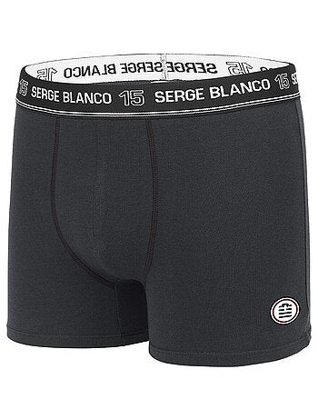 Lot de 4 Boxers coton homme uni Serge Blanco