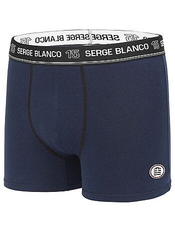 Lot de 4 Boxers coton homme uni Serge Blanco