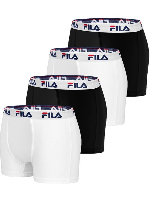 Lot de 4 boxers coton homme fu5016 uni fila - Kiabi Lot de 4 boxers coton homme fu5016 uni fila - Kiabi