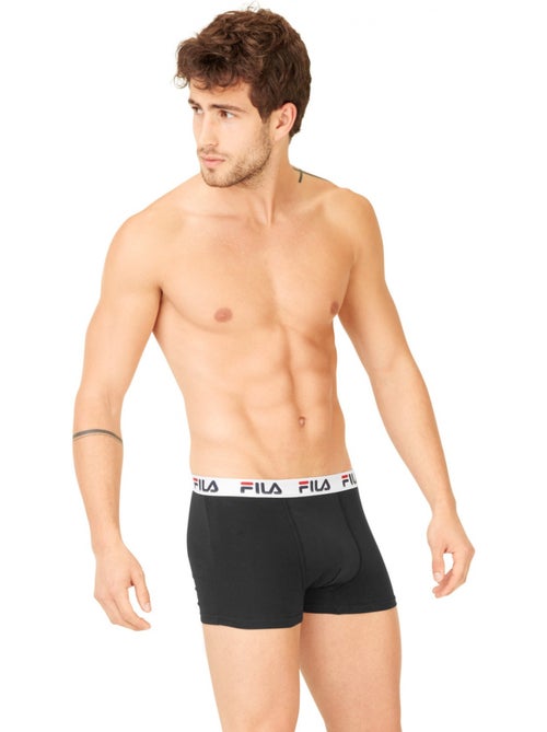 Lot de 4 boxers coton homme fu5016 uni fila - Kiabi Lot de 4 boxers coton homme fu5016 uni fila - Kiabi