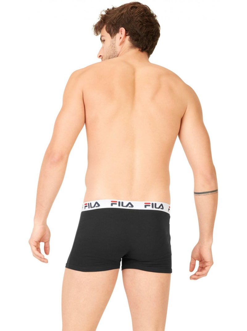 Lot de 4 boxers coton homme fu5016 uni fila Blanc - Kiabi