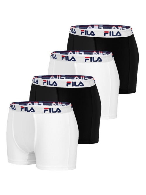 Lot de 4 Boxers Coton homme FU5016 Uni Fila - Kiabi