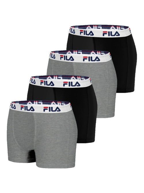 Lot de 4 Boxers Coton homme FU5016 Uni Fila - Kiabi Lot de 4 Boxers Coton homme FU5016 Uni Fila - Kiabi