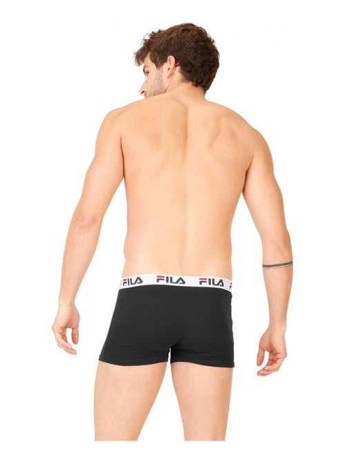 Lot de 4 Boxers Coton homme FU5016 Uni Fila - Kiabi