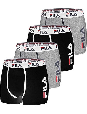Lot de 4 boxers coton homme fu5040 uni fila