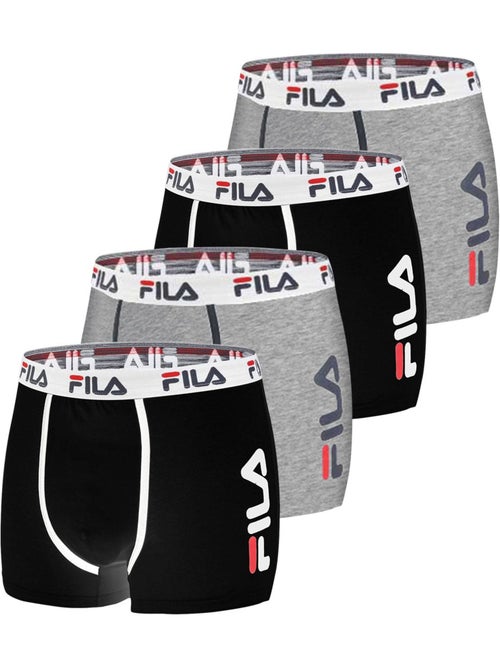 Lot de 4 boxers coton homme fu5040 uni fila - Kiabi Lot de 4 boxers coton homme fu5040 uni fila - Kiabi