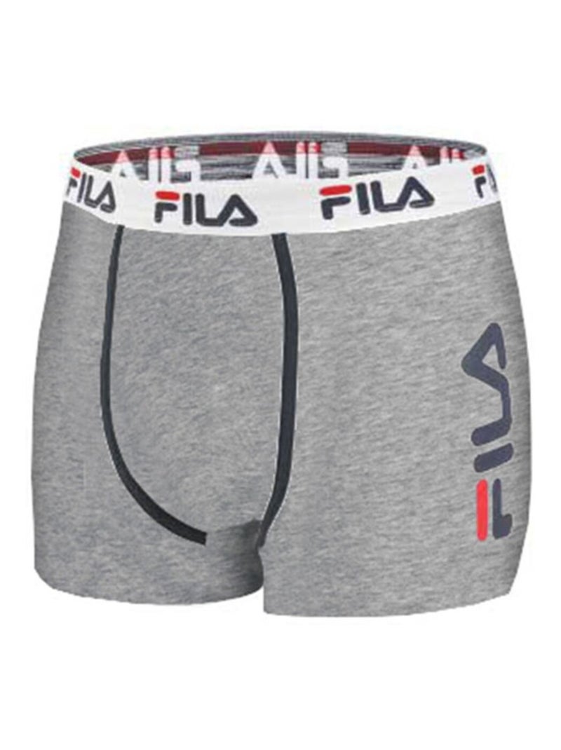 Lot de 4 Boxers Coton homme FU5040 Uni Fila Noir - Kiabi