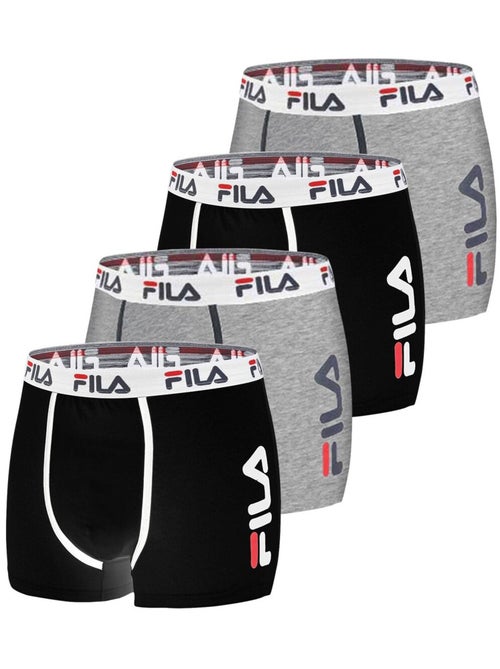 Lot de 4 Boxers Coton homme FU5040 Uni Fila - Kiabi