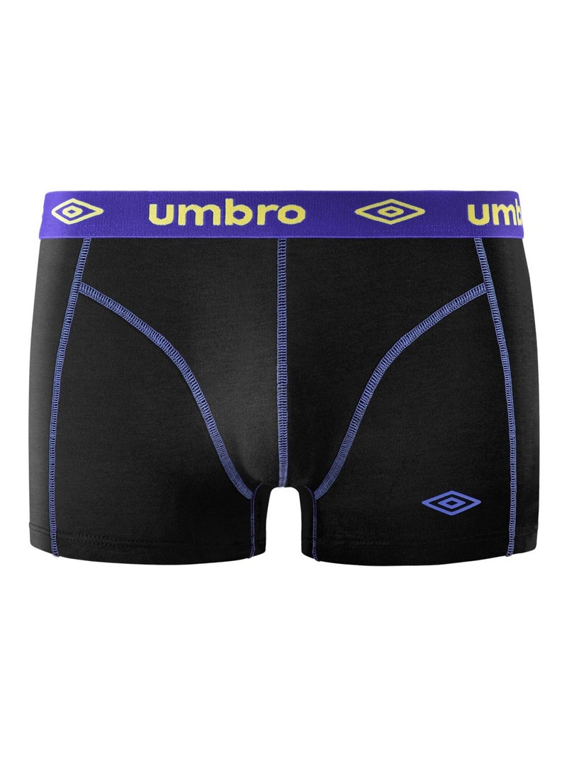 Lot de 4 Boxers coton homme Umbro Noir - Kiabi