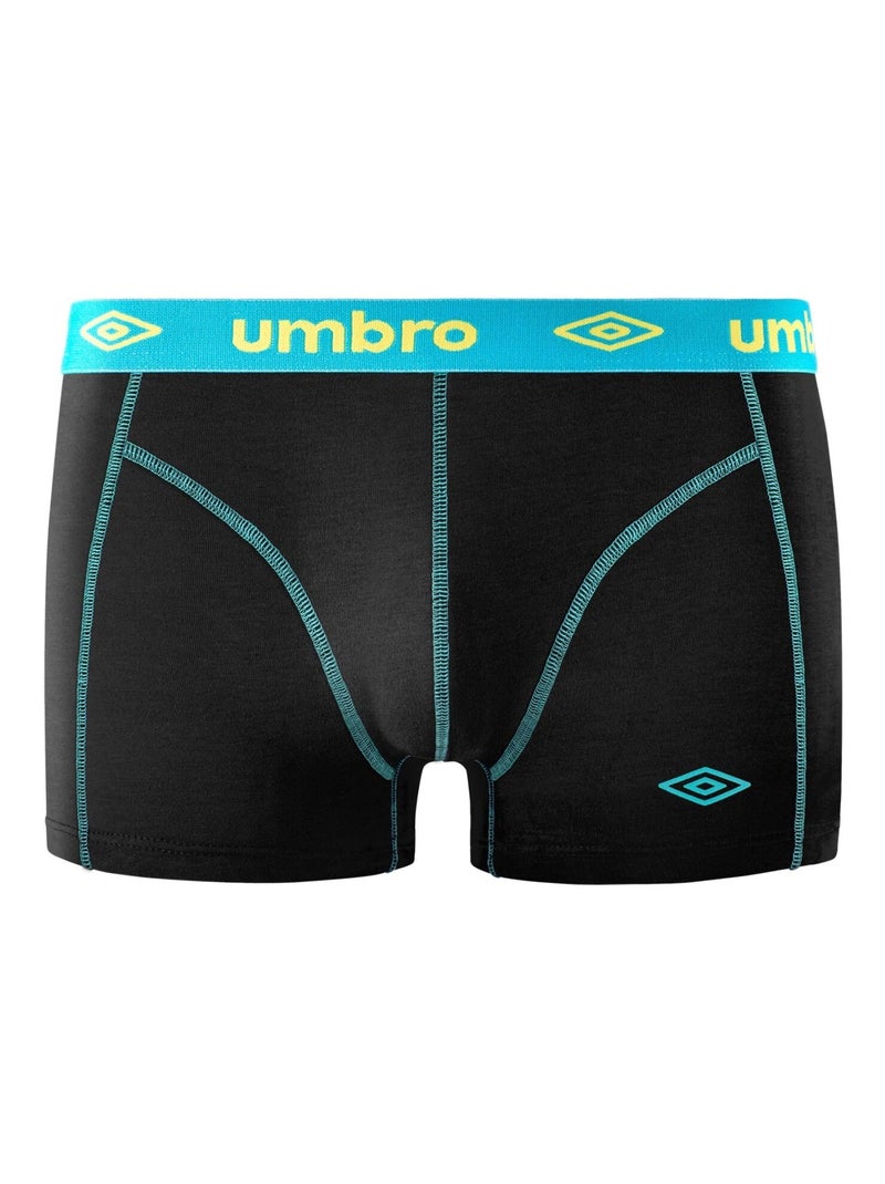 Lot de 4 Boxers coton homme Umbro Noir - Kiabi