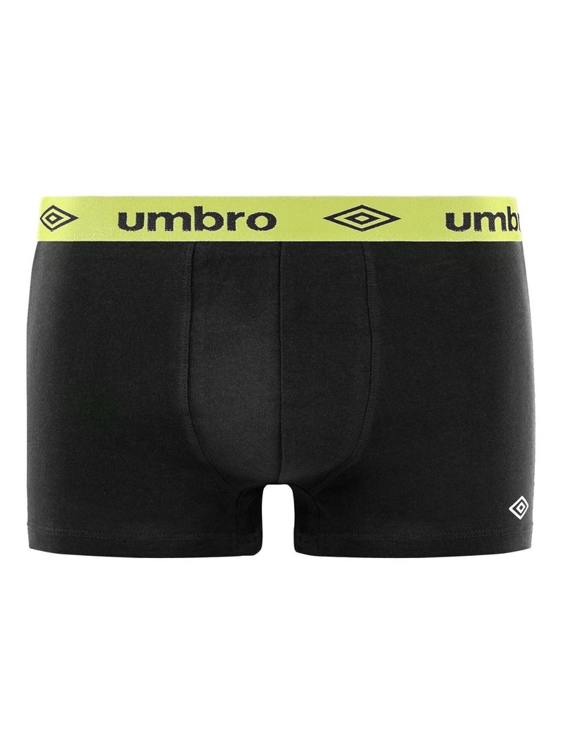 Lot de 4 Boxers coton homme Umbro Noir - Kiabi