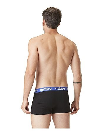 Lot de 4 Boxers coton homme uni ceinture colorées Umbro