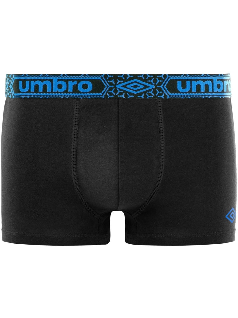 Lot de 4 Boxers coton homme uni ceinture Umbro Noir - Kiabi