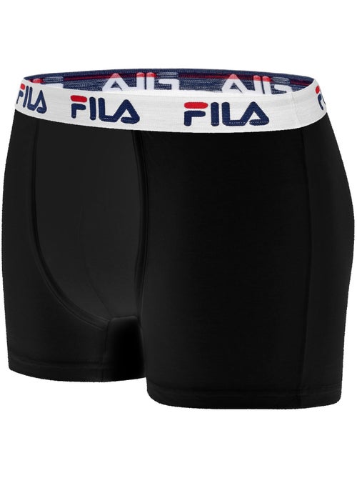 Lot de 4 boxers coton homme uni fila - Kiabi Lot de 4 boxers coton homme uni fila - Kiabi