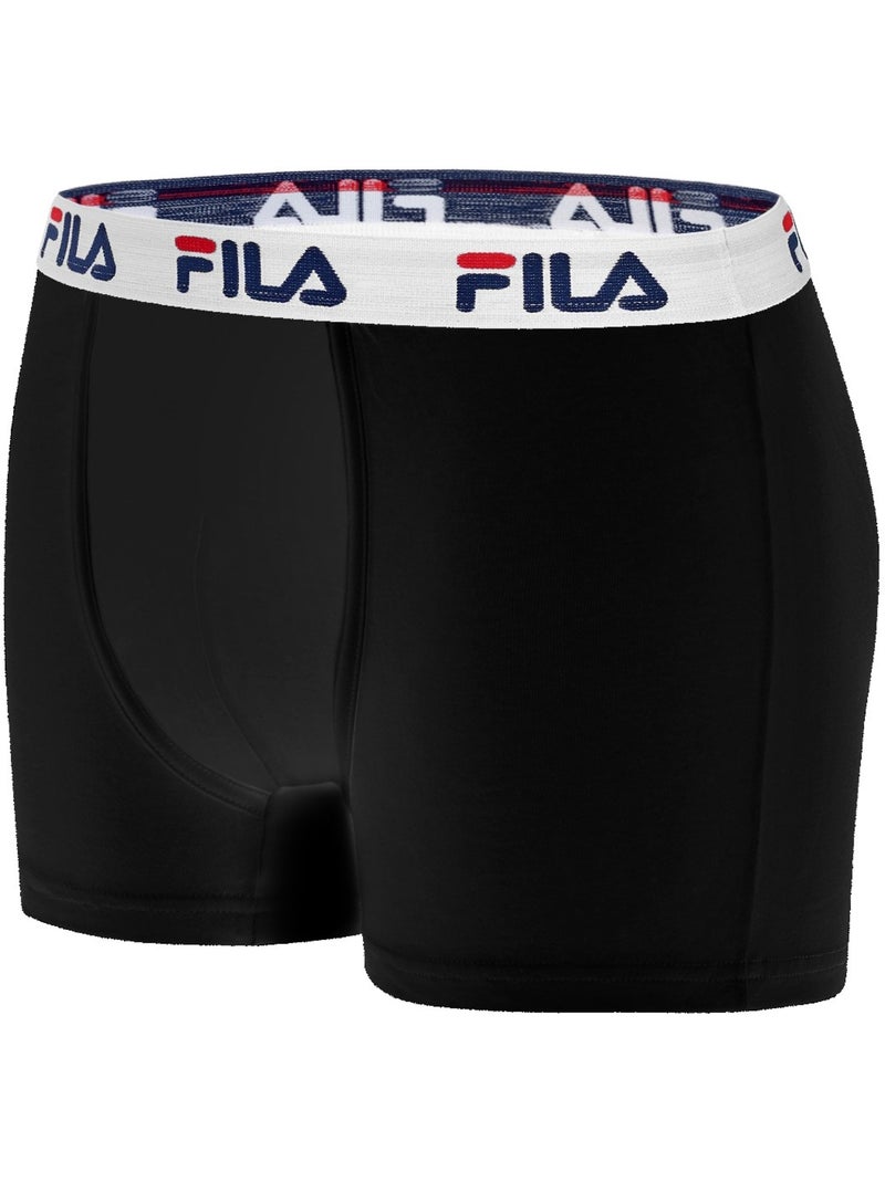 Lot de 4 boxers coton homme  uni fila Gris - Kiabi