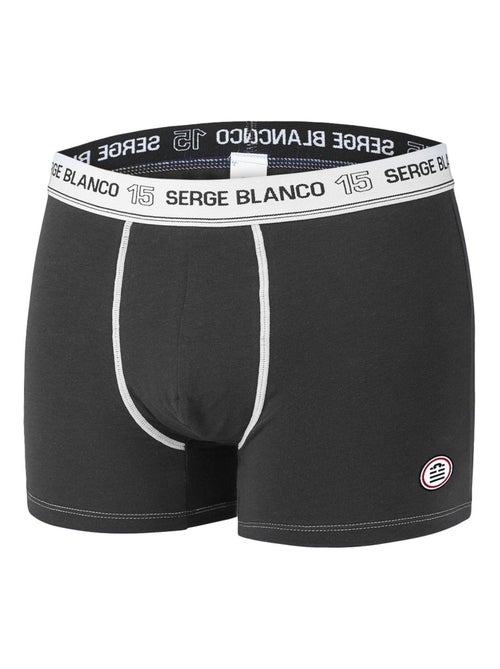 Lot de 4 Boxers coton homme Uni Serge Blanco - Kiabi Lot de 4 Boxers coton homme Uni Serge Blanco - Kiabi