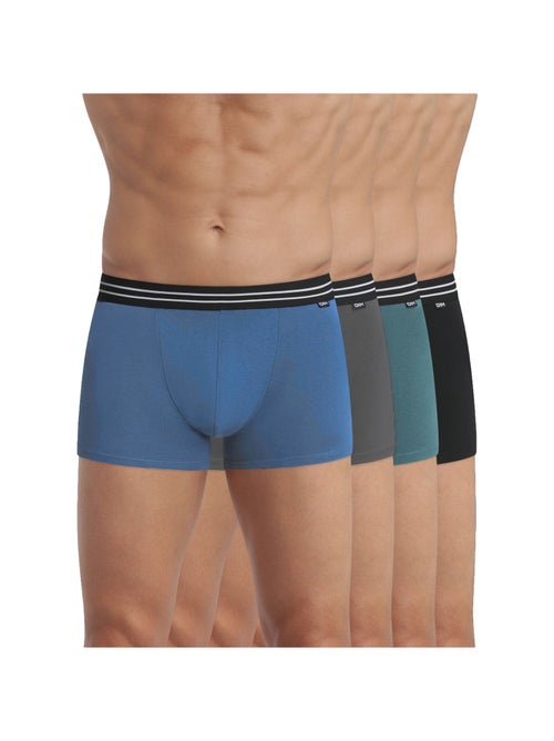 Lot de 4 Boxers Coton Respirant EcoDim - Kiabi Lot de 4 Boxers Coton Respirant EcoDim - Kiabi