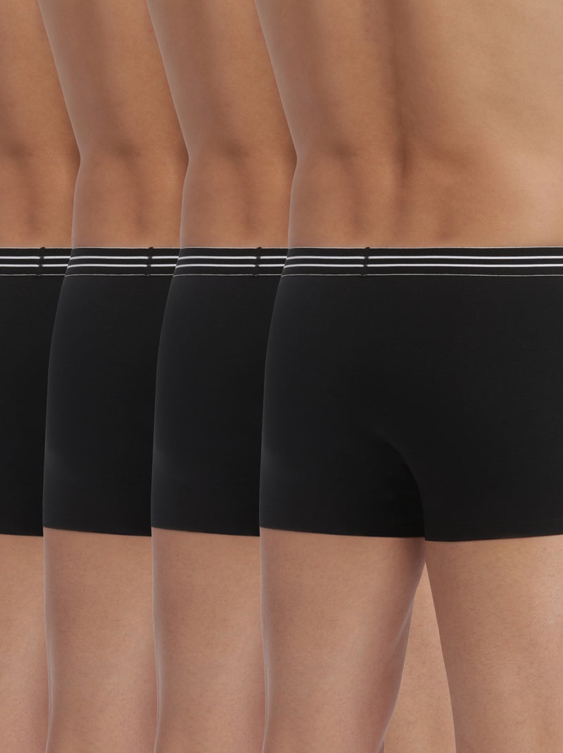 Lot de 4 Boxers Eco dim Noir - Kiabi