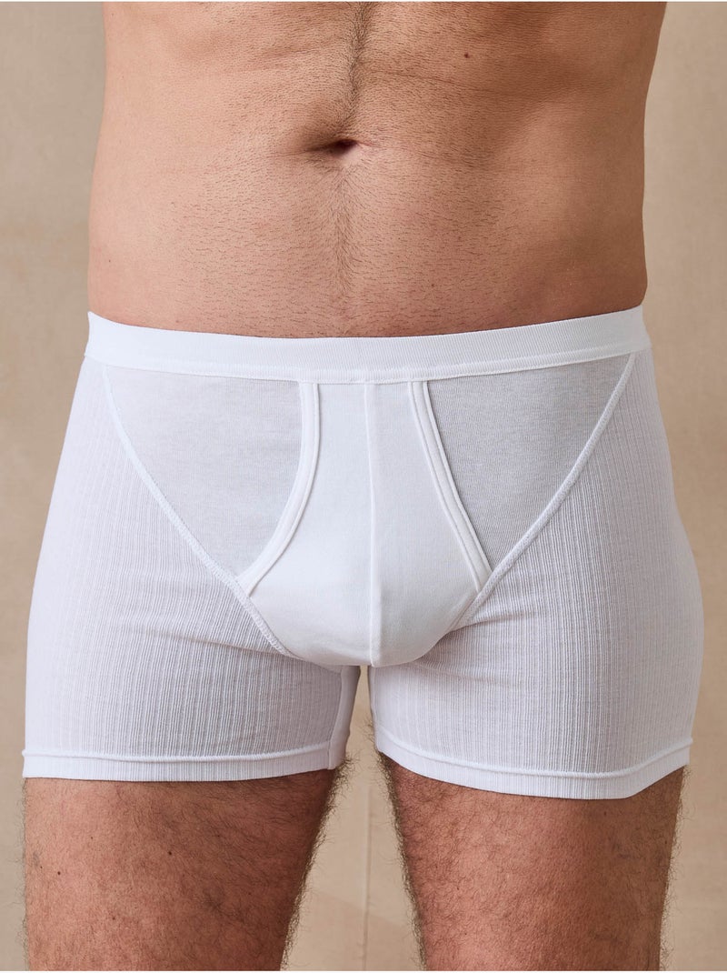 Lot de 4 boxers en coton - DAXON Blanc Blanc - Kiabi